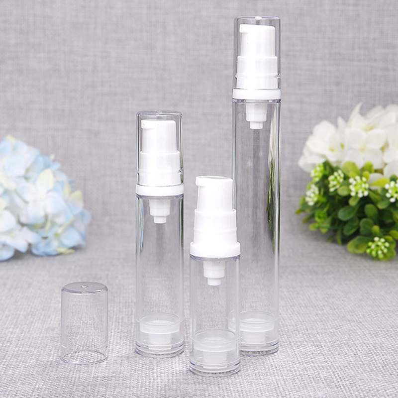 5 ml 10 ml 15 ml Vacuüm Parfum Lotion Essentie Fles Spray Cosmetica Verpakking Flessen Kleine Parfum Verstuiver Monsterflesjes Crème Latex container