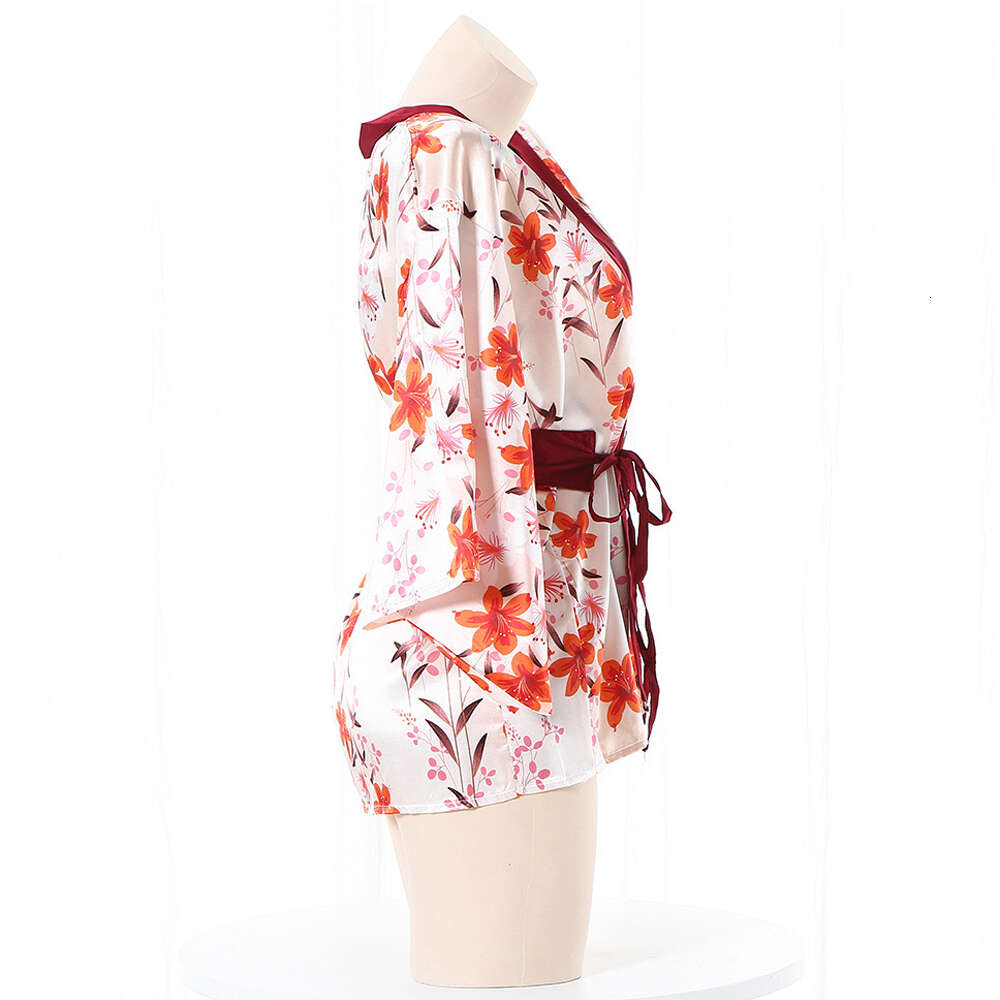 Ani Japanese Kimono Night Rope Uniform Women Flower Bathrobe Pamas Costumes Cosplay Cosplay