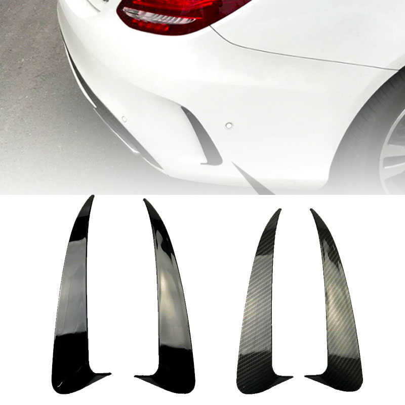 New Rear Bumper Spoiler Air Vent Trim Rear Side Mirror body Sticker Cover 2014-2019 4Door For Mercedes Benz C Class W205 C43 C63 AMG