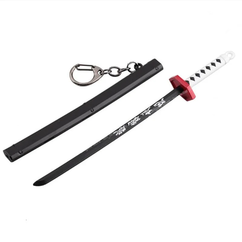 Demon Slayer Sword Keychain Japan Anime Demon Slayer Kimetsu No Yaiba Cartoon Kamado Tanjirou Blade Chaveio Armes PropS Cadeaux Fashion Jewelrykey Chains Anime