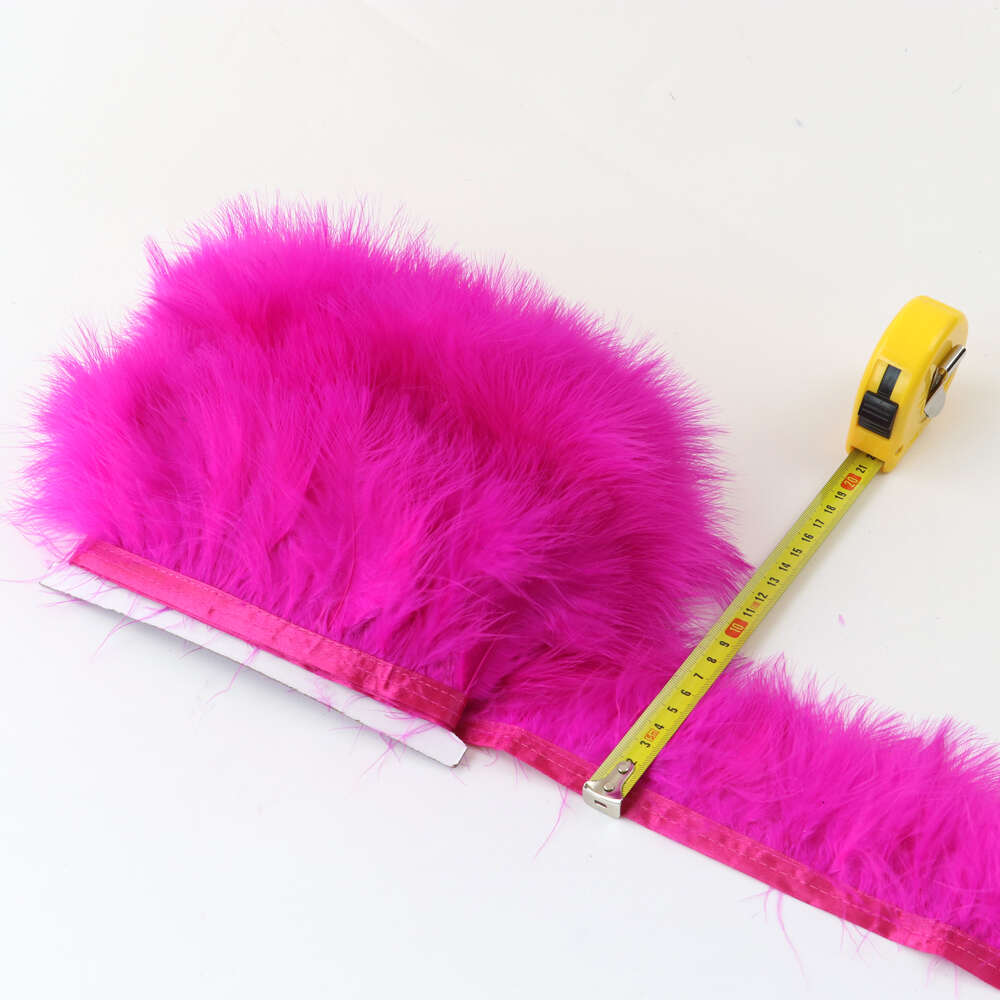 8-10 CM Gekleurde Kalkoenveer Versieringen Lint Marabou Veren Fringe voor Kostuum Partij Kleding Naaien Pluim Decoratie 1 Meter