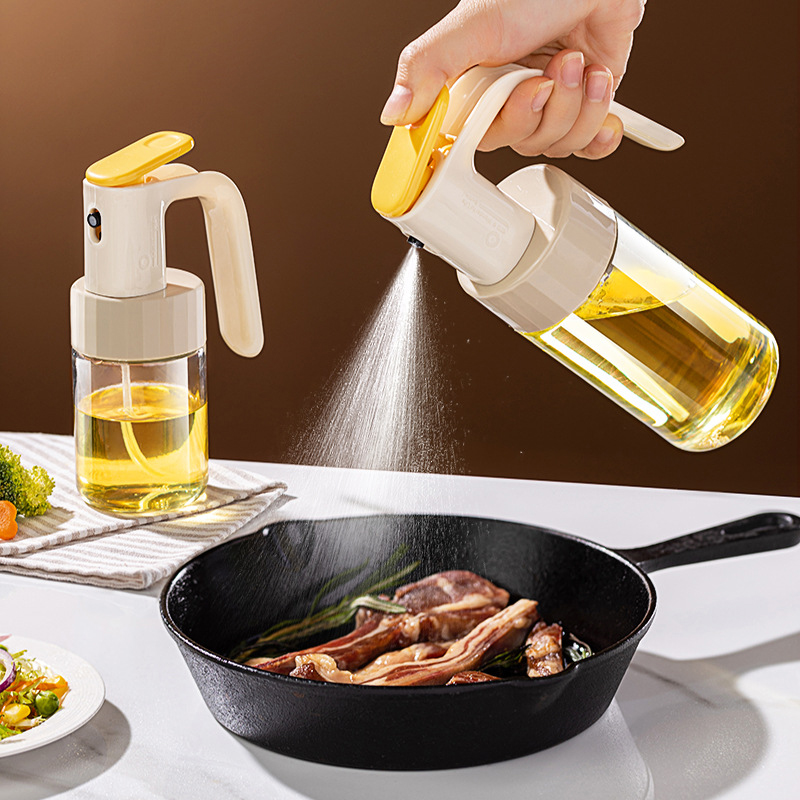 Spruzzatore olio di vetro Flacone spray olio d'oliva Mister Dispenser Cottura Friggitrice ad aria Insalata BBQ Arrosto HW0119