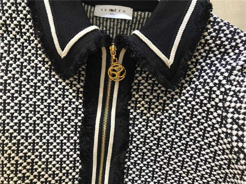 Robes décontractées de base Designer élégant français petite mode populaire coloration robe aromatisée mince P0LO cou jupe en tricot à carreaux originale SQ7Q