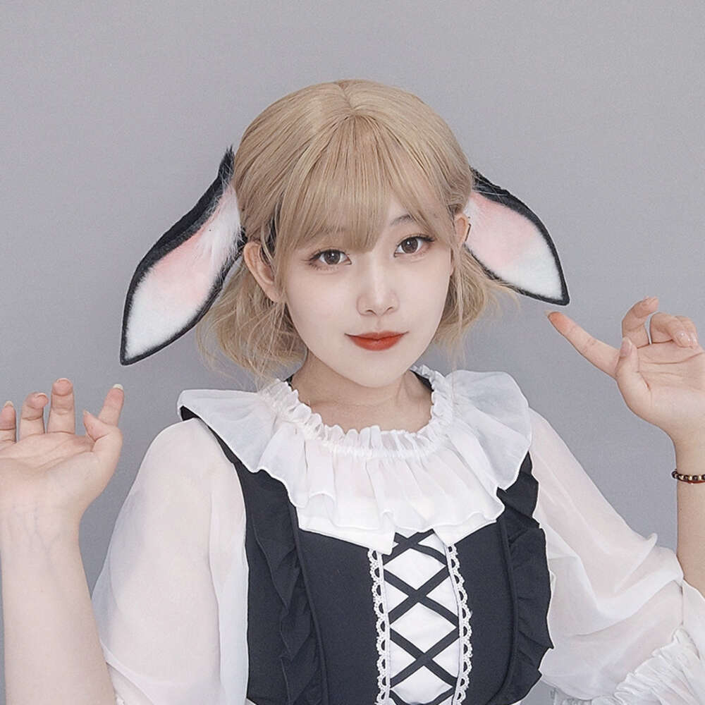Ani Anime Meisje Suikerspin Dropped Ear Rabbit Hoofdband Bunny Pluche Dierenoren Hoofddeksels Cosplay cosplay