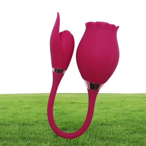 Rose Shape Vibrator 10 Speed Vibration Clitoris Sucker Vagina Sucking Clitoral Stimulation Gspot Female Masturbation5596204