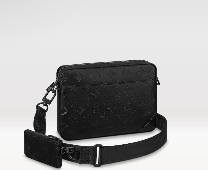 MEN MANDAY DISTRAY DESIESE LUSION DUO Messenger Bag Crossbody Counter Counter Bags عالية الجودة أعلى 5A حقيبة جلدية أصلية حقيبة 2 اللون 26 سم
