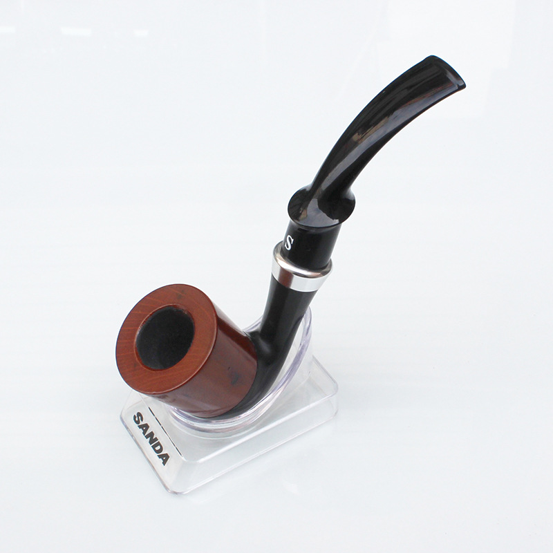 Pipes pour hommes Pipe sèche en acajou Collection fête des pères de pipe en bois massif SD-751 accessoires pour fumer