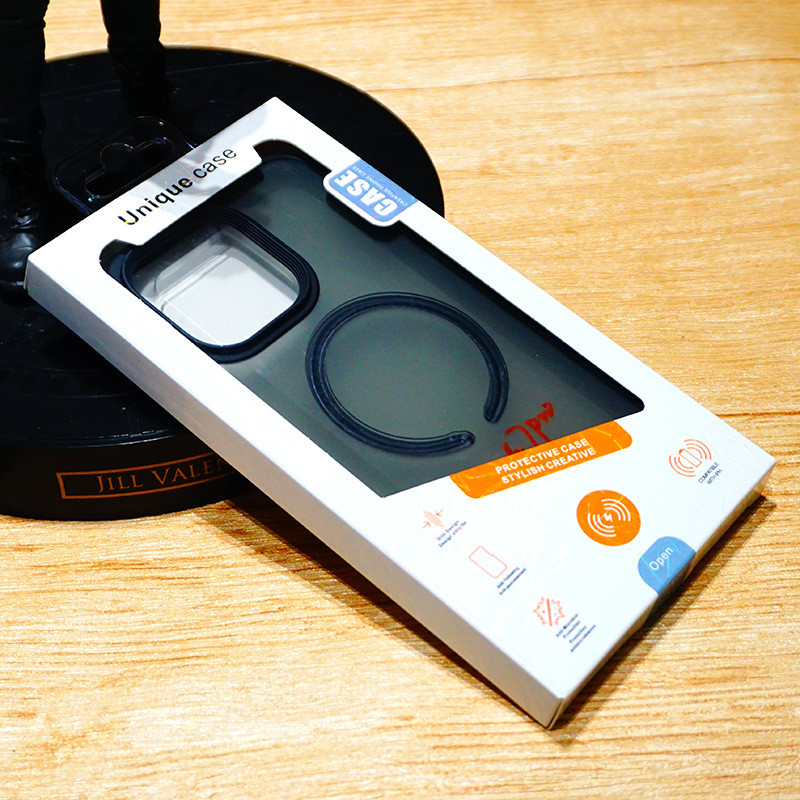 Картонный чехол для телефона в блистерной упаковке, упаковочная коробка для Samsung S23Ultra, чехол для iPhone 4,7-6,9 дюйма, универсальная упаковочная сумка с лазерным узором