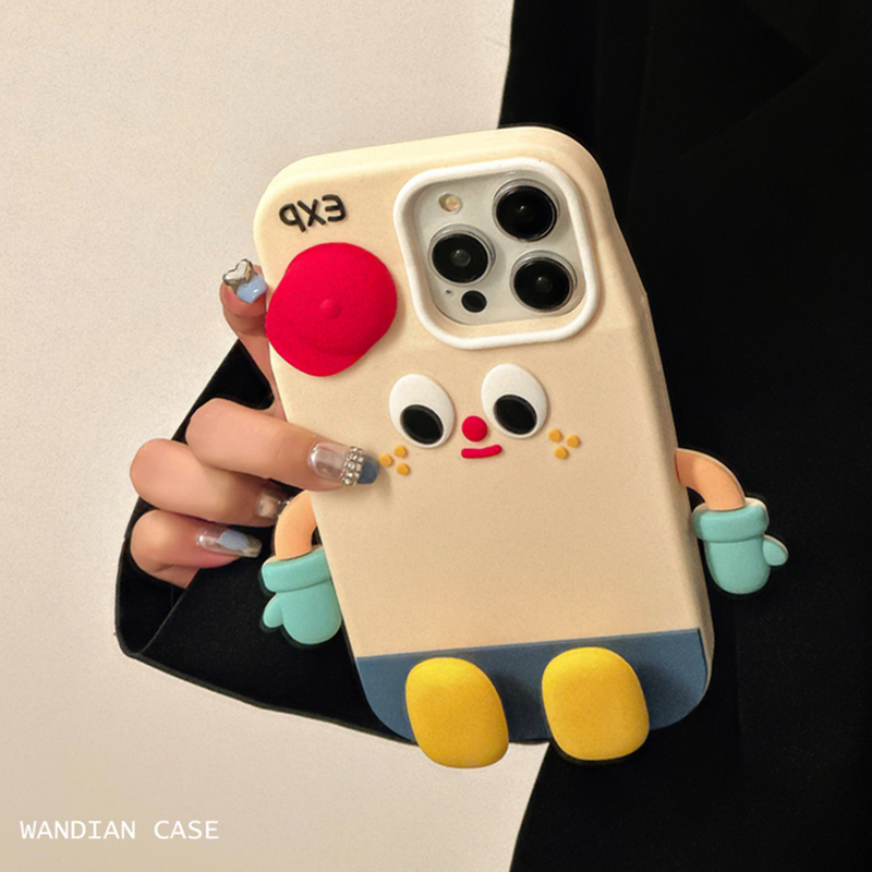 NEW Cute Cartoon 3D Design Phone Cute Case for iPhone 15 14 13 12 11 Pro Max Promax Fashion Back Cover Cases