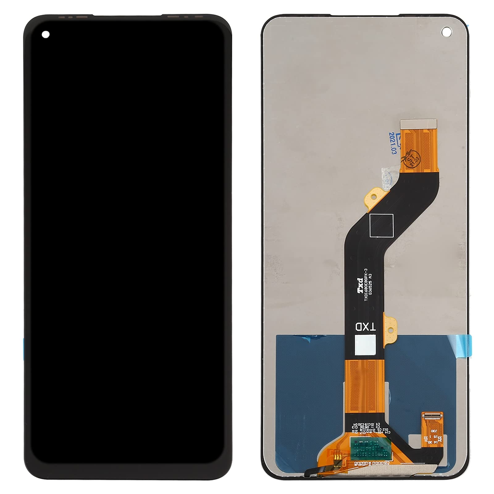 Vervangend LCD-scherm voor Tecno Spark 6 KE7 met Digitizer Volledige LCD-montage om gebarsten LCD-scherm met Touch te vervangen