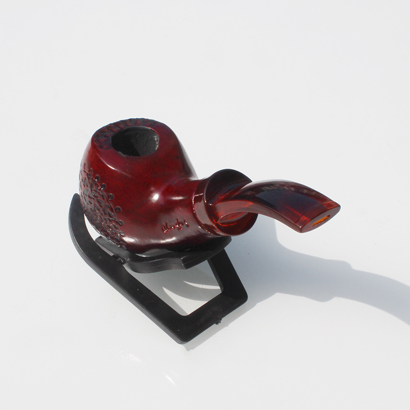 Rökande rör stora huvudhandskant med fast trärör Klassiskt träföretag Pipe CF8013 Father's Day Present Rökningstillbehör