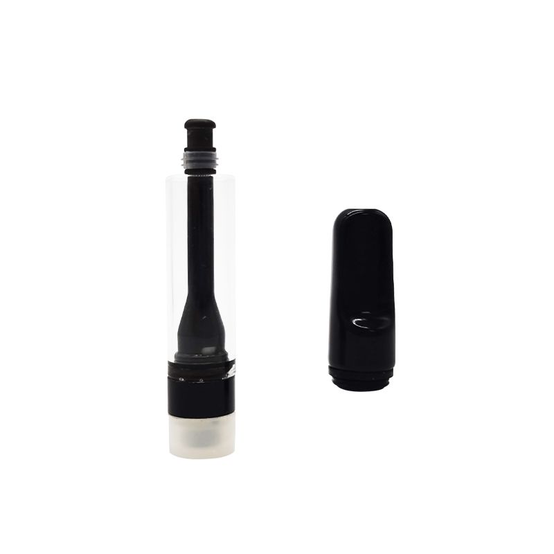 EUA Armazém 0.8ml Cartucho Cerâmico Completo 510 Thread Atomizador Vape Cartuchos Embalagem Preto Vazio Vaporizador Descartável Caneta OEM Serviço