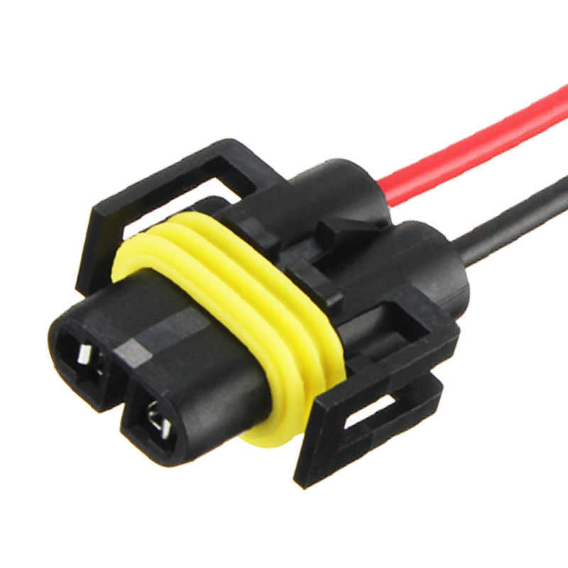 Ny 2st H8 H11 Kabeldragningsuttag Kvinnlig adapter 12V -bil Auto Wire Connector Cable Plug för HID -strålkastarens ljuslampa -glödlampa