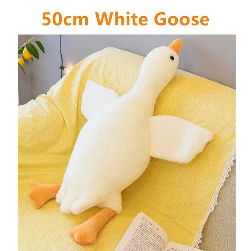 Animali di peluche ripieni 50/130 CM Hot Oca Peluche Ripiene Morbida Anatra Cuscino Dormire Cuscino del Divano Bambini Fidanzata Compleanno GiftL231028