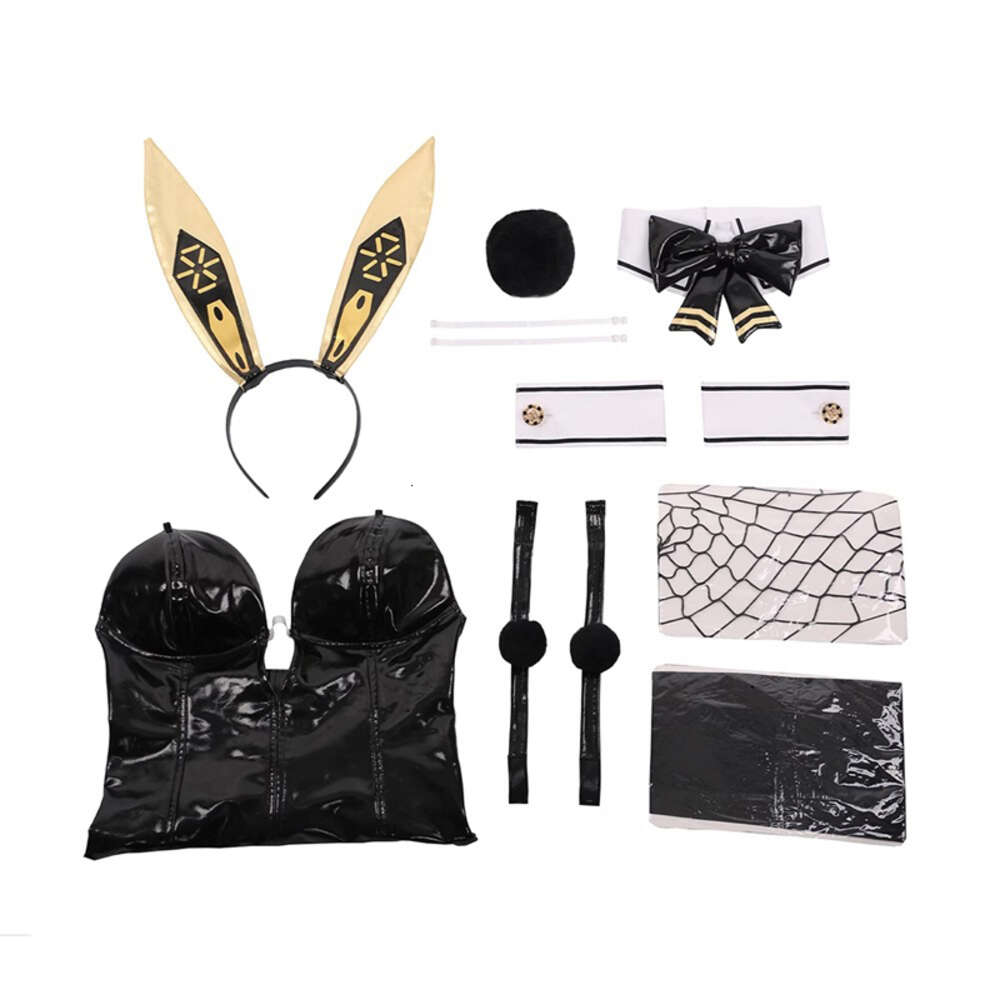 Ani NIKKE la Dea della Vittoria Bunny X 777 Blanc Noir Gioco Uniforme Abiti Set Costumi Cosplay cosplay