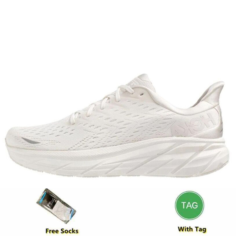 2023 Hoka One Clifton 8 Zapatillas deportivas Zapatos atléticos Bondi 8S Carbon X 2 Zapatillas de deporte Amortiguador Carretera Moda para hombre para mujer Top Designer Sneaker Tamaño 36-45