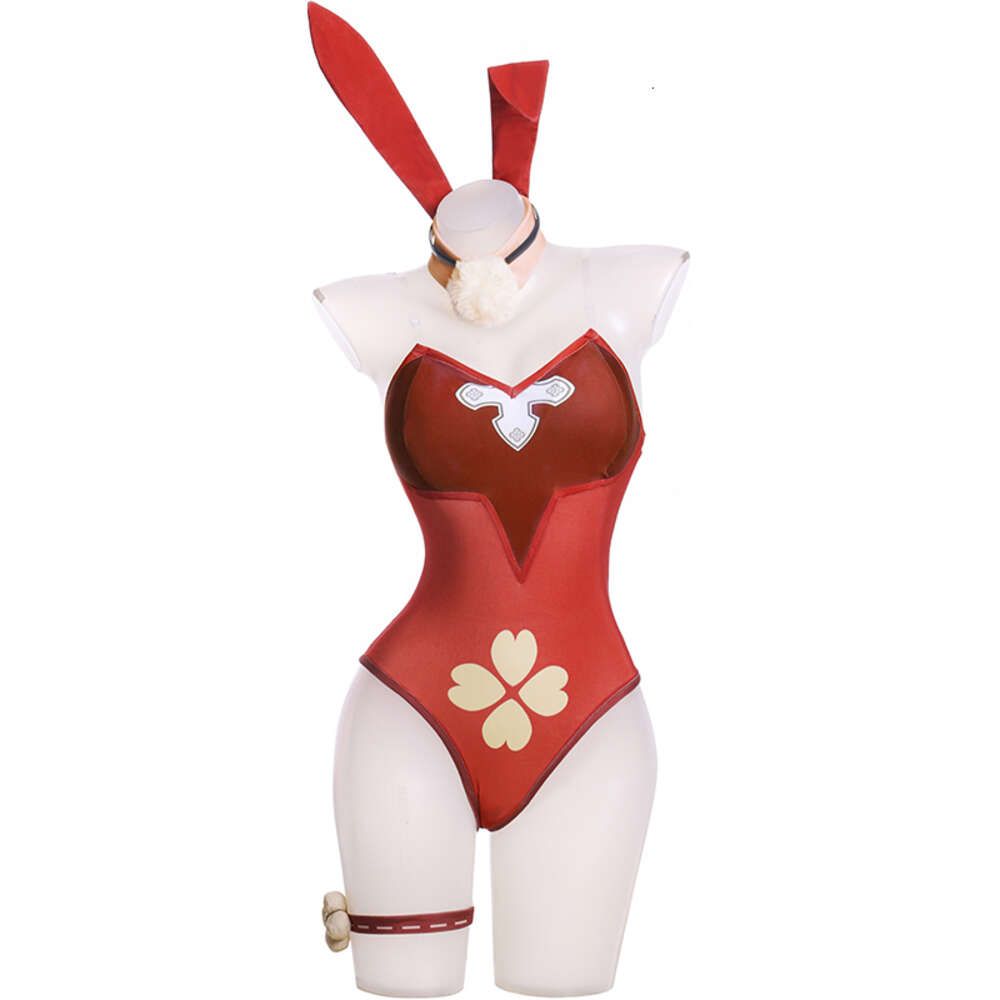 ANI 2023 NEW Genshin Impact Klee Bodysuit 수영복 Unifrom Bunny Girl Outfits Costumes Cosplay