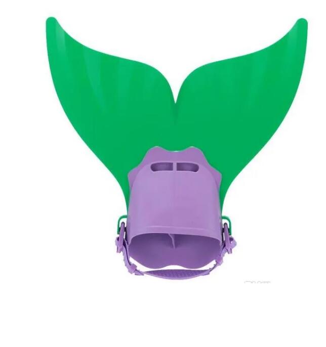 Accueil réglable sirène natation palme plongée Monofin natation pied Flipper Mono Fin queue de poisson natation entraînement pour enfant enfants cadeaux de noël