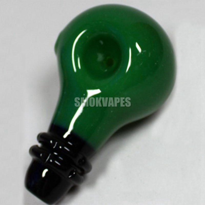 Fumer coloré épais verre verre ampoule style tuyaux portable à la main herbe sèche tabac filtre cuillère bol innovant handpipes poche porte-cigarette DHL