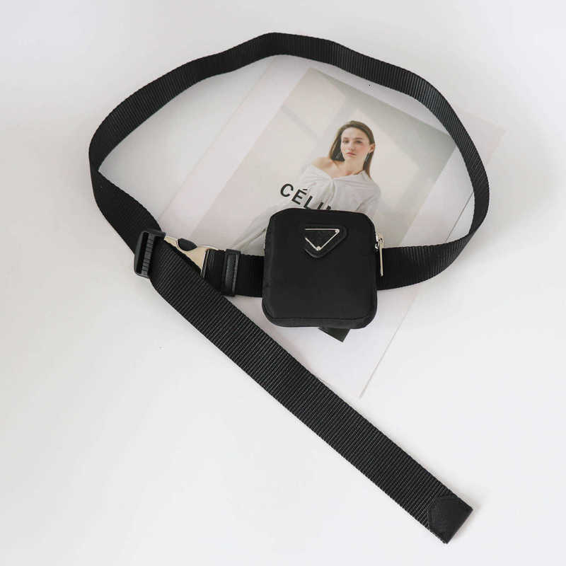 Gespen ontwerper Nieuwe zwarte nylon riem canvas kleine taille tas kist gebakken straat mode mini modieuze ins decoratie cjx9