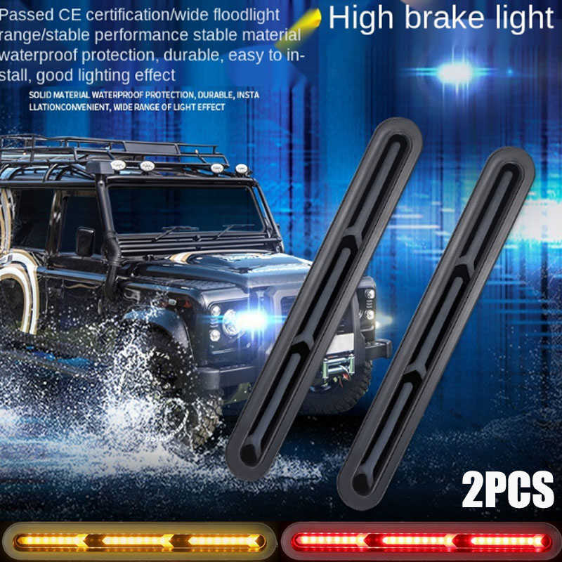 New 3 in 1 12V-24V Waterproof LED Trailer Truck Brake Light Neon Halo Ring Car Tail Brake Stop Flowing Turn Signal Light Blinker