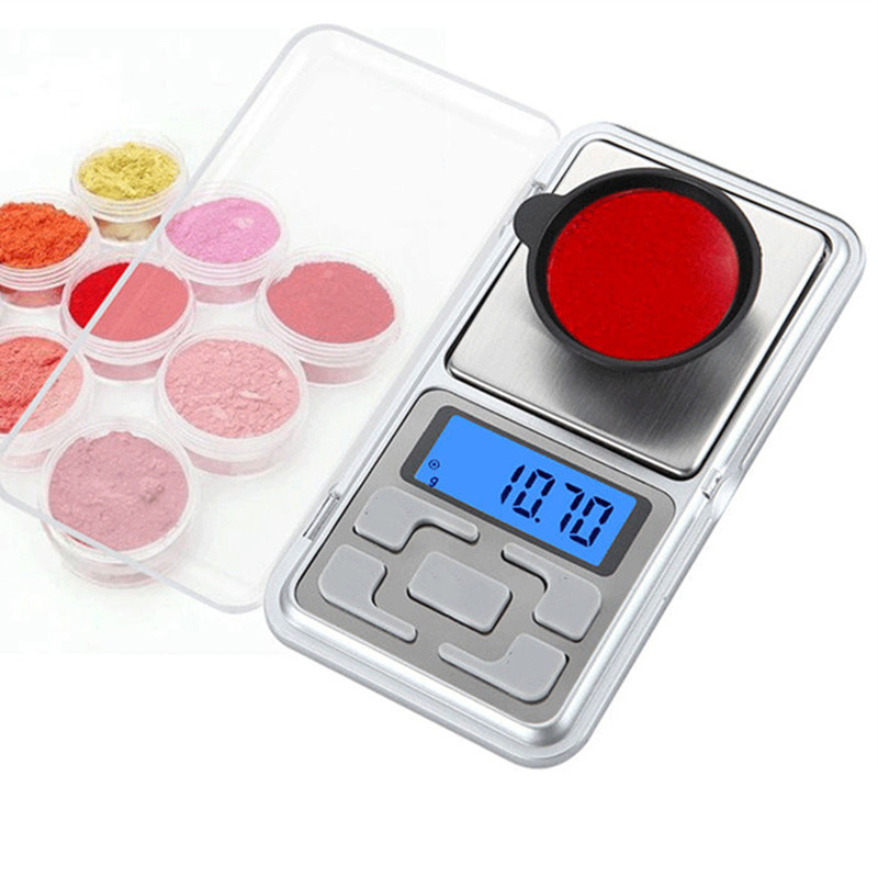 Mini escala eletrônica de escala digital escala de cozinha escala de jóias Balance Balance Pocket Gram LCD Scale com caixa de varejo 500g/0,01g 300g/0,01g 200g/0,01g 100g/0,01g DHL livre