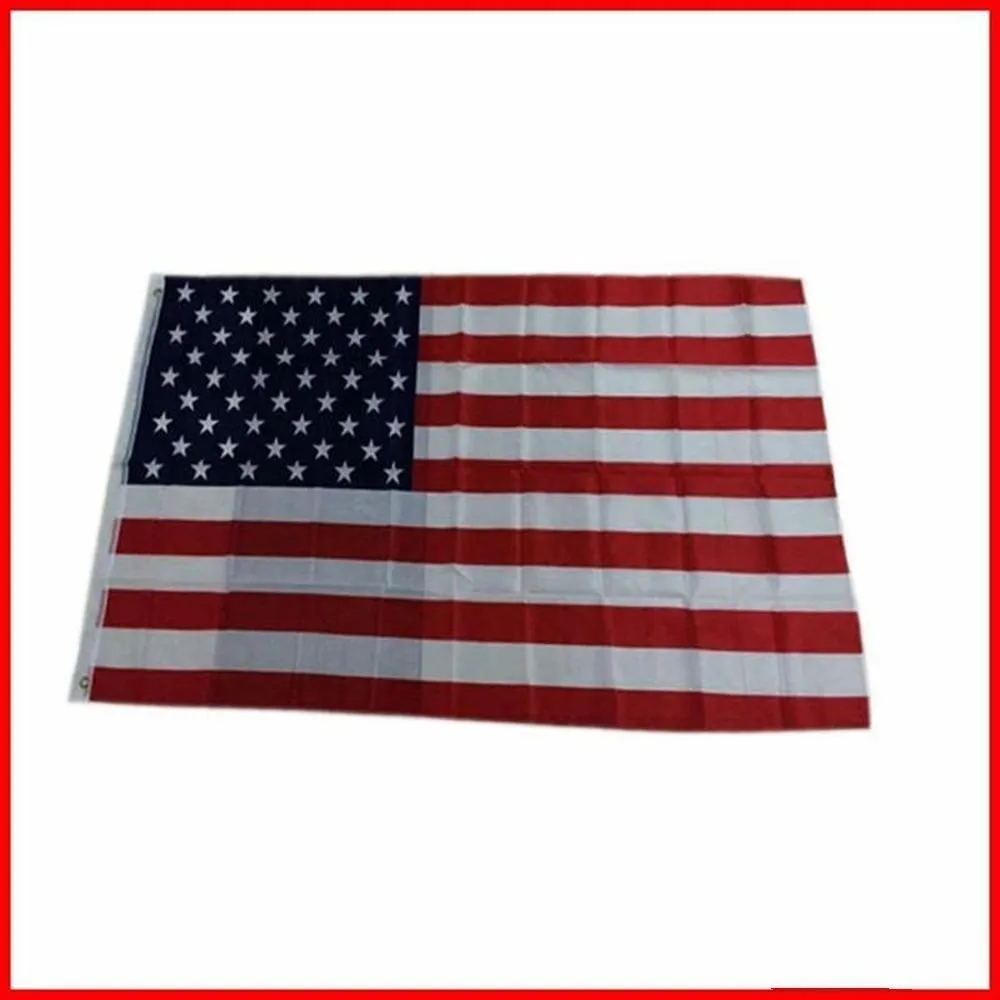DHL 90x150cm American Flag Polyester US Flag USA Banner National Pennants Flag of United States 3x5 ft EE