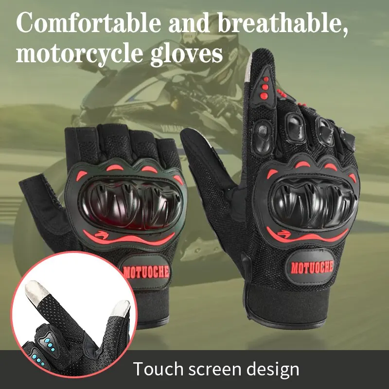 MAMPSEE – gants de moto pour hommes et femmes, doigts, antichute, imperméables et résistants au vent, écran tactile de saison pour moteur