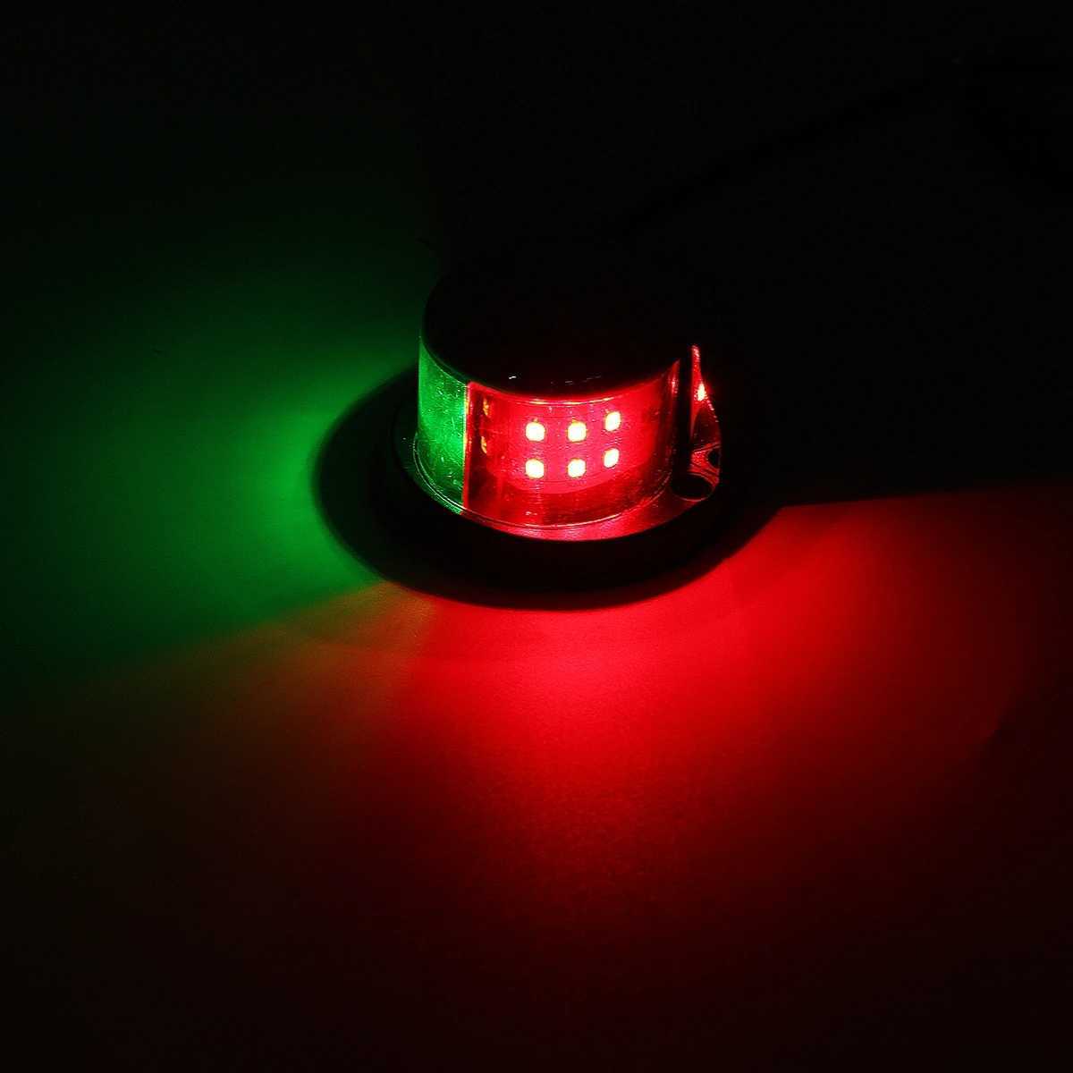 NYA 12V LED -vattentäta navigationslampor Nav Lamp styrbord Marine Boat Yacht Bow New