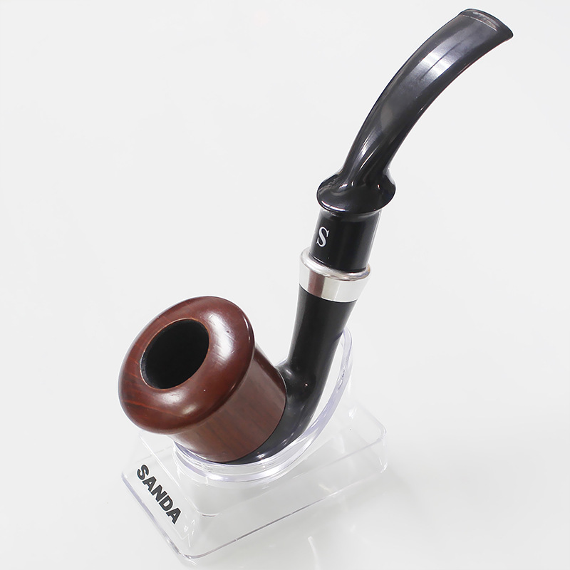 Rökande rör Sanda Men's Business Mahogny Pipe SD-752 Rengöring av filtrerad Mahogny Pipe Tobacco