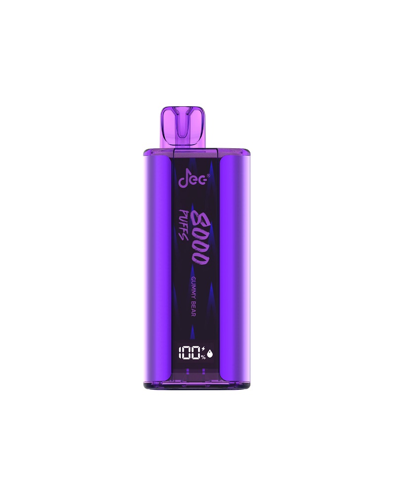 Neue E-Zigaretten JEC Box Bar 8000 Puffs wiederaufladbare Einweg-Mesh-Spule E-Pen-Pod verfügbar Mesh-Spule RGB leuchtendes Licht Vapes-Gerät Heiße verkaufende Elektronik
