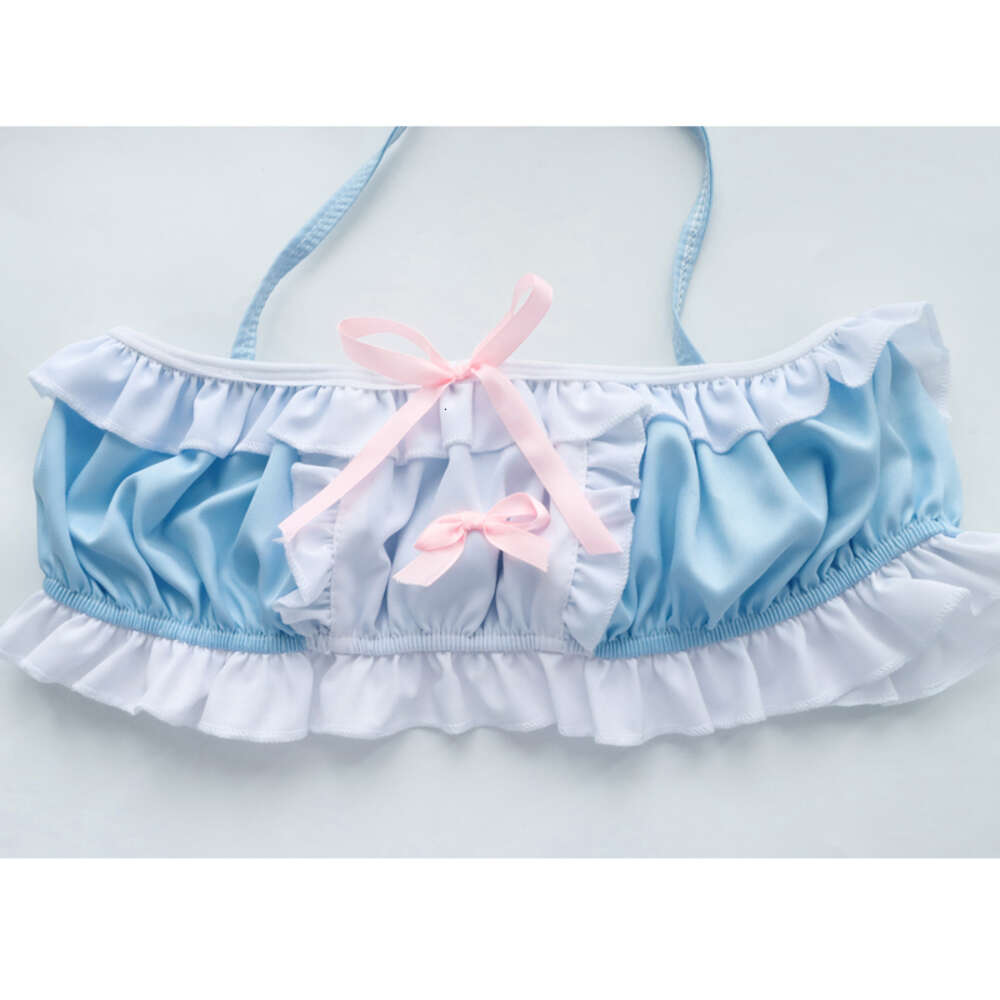 Ani Kawaii Girl Anime Cafe Clerk Maid Unifrom Outfits Women Cute Lolita Blue Pamas Pool Party Waiter Costumes Cosplay cosplay