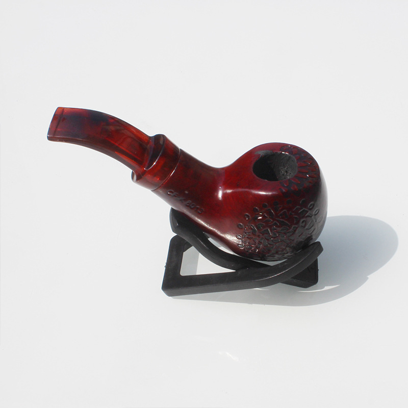 Rökande rör stora huvudhandskant med fast trärör Klassiskt träföretag Pipe CF8013 Father's Day Present Rökningstillbehör