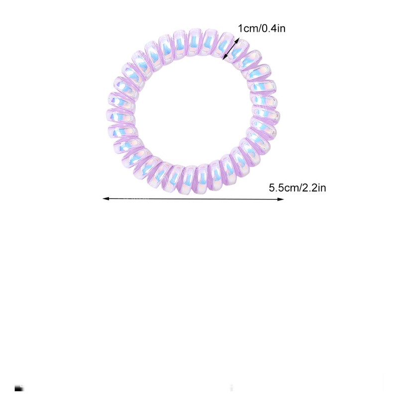 女性の女の子カラフルな電話回線弾性ヘアバンドポニーテールホルダーラバーバンドシュシュバンドヘッドバンドヘアアクセサリー