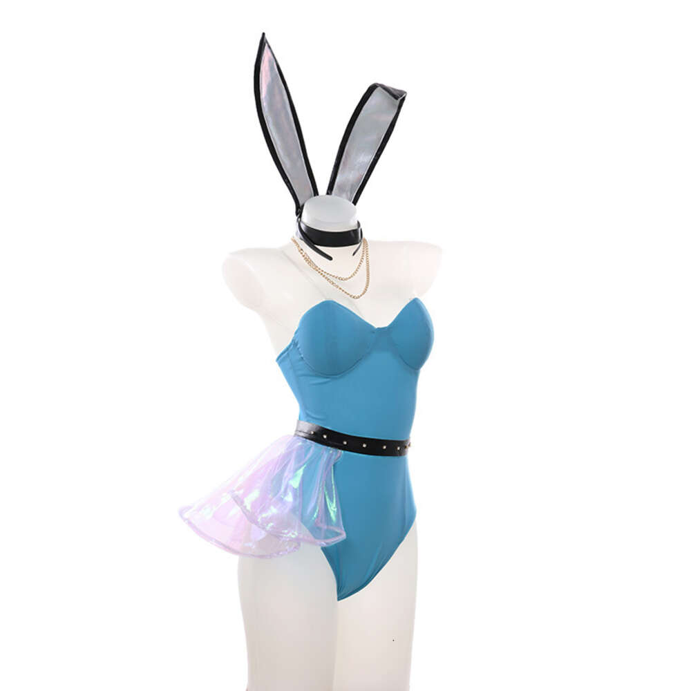 Ani Anime Seraphine Bodysuit Swimsuit Costume Bunny Girl Tight Leotard Swimwear Uniform Pool Party Cosplay Cosplay