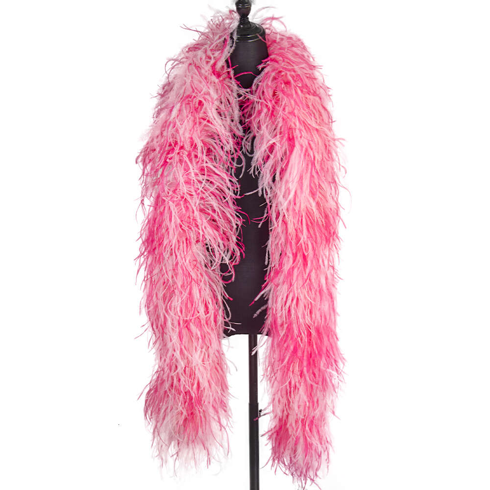 Boa en plumes d'autruche 10 plis, garniture de châle pour robe de carnaval Cosplay, couture, écharpe de décoration Pluma