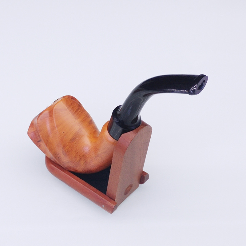 Tubi di fumo Pipa in primo piano CF5529 resina gomma legno tubo lunghezza 15,4 cm grande attrezzatura fumare pipa