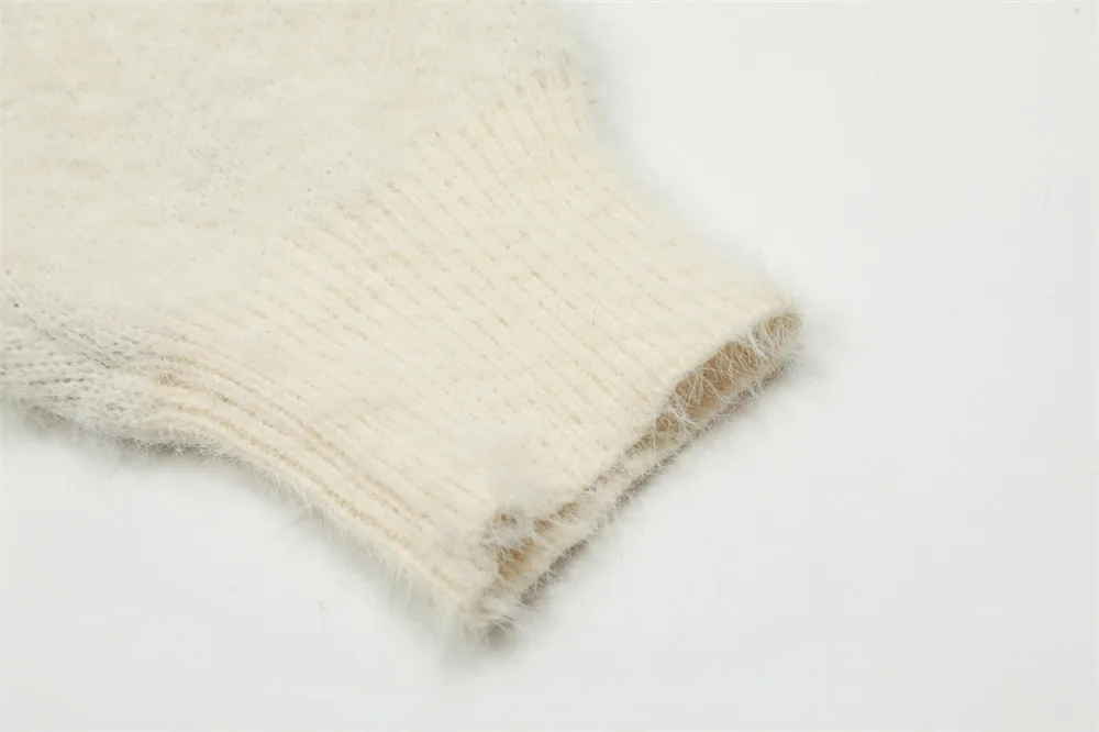 Suéter estampado solto masculino outono inverno manga comprida gola redonda pulôveres de malha tops