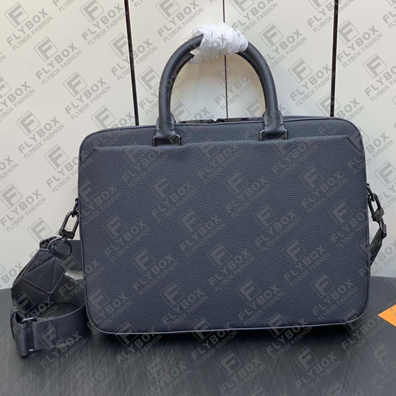 M23778 Pilotpåse Business Bag Portfölj Travel Bag Computer Bag Tote Men Fashion Luxury Designer Tote Handväska Top Quality Purse Pouch Snabb leverans