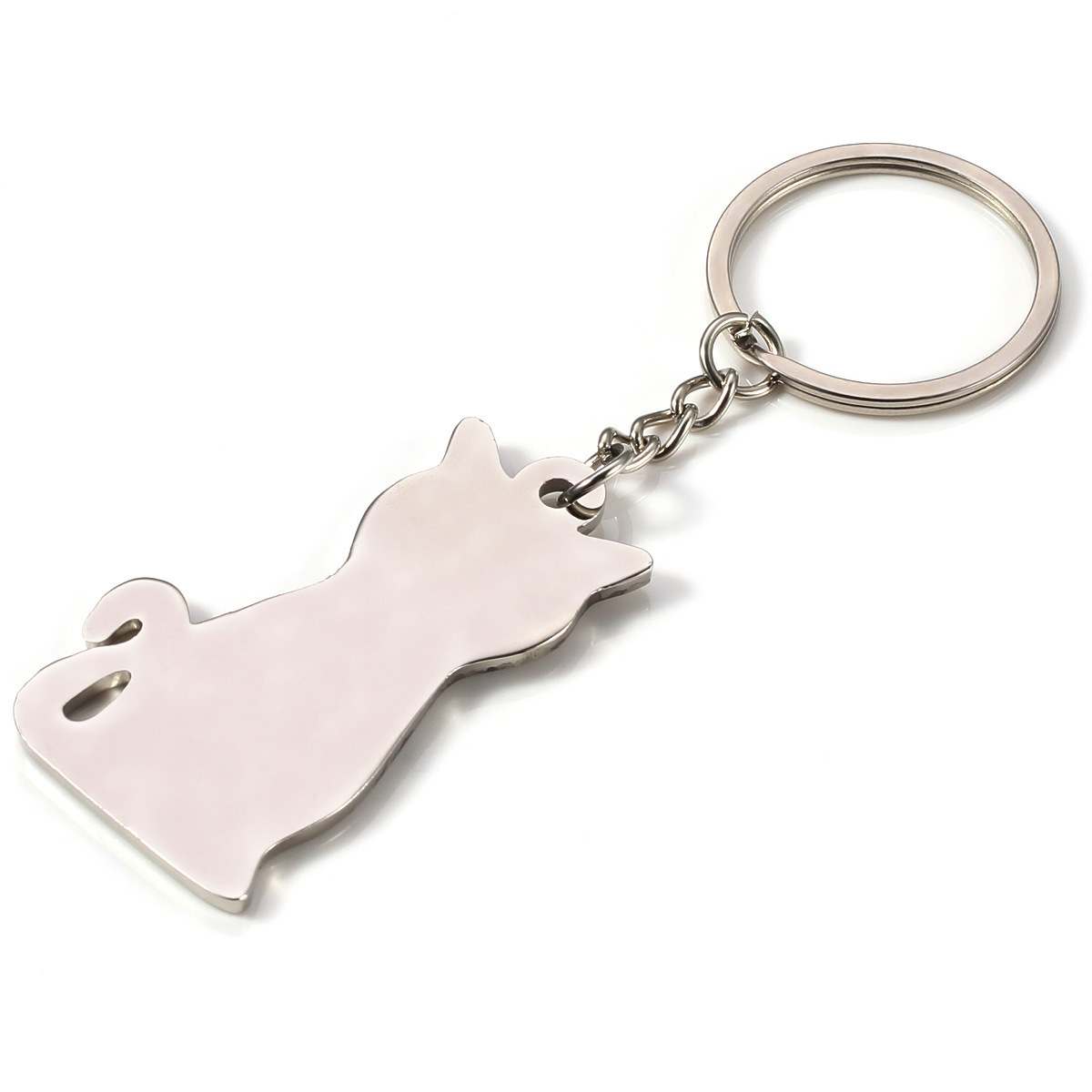 مجموعة جديدة من الأزياء الإبداعية Cat Keychain شعبية المفاتيح المعدنية سلسلة هدية DH811