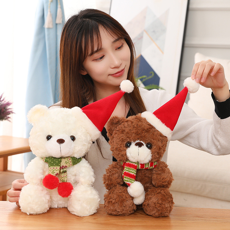 Boże Narodzenie Plush Toys 23cm Soft Christmas Foped Doll Toy dla dzieci chłopcy dziewczyny kawaii świąteczne wystrój