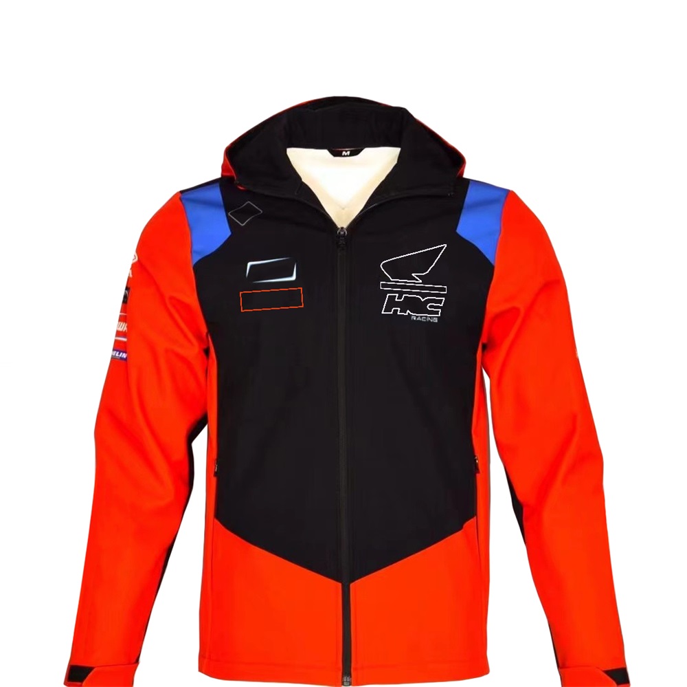 2023 Motosiklet Markası Hoodie Ceket Moto Takımı Yarış Kapşonlu Rüzgar Çeker Ceket Sonbahar Kış Men Erkekler Rüzgar Proof Tam Fermuar Up Kapşonlu Ceket