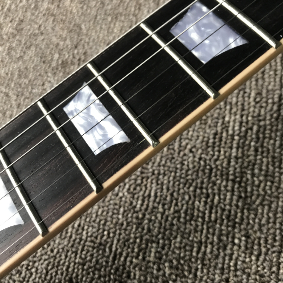 Custom Shop, hergestellt in China, hochwertige E-Gitarre, einteiliger Korpushals, Tune-o-Matic-Brücke, Palisandergriffbrett, Chrom-Hardware, kostenloser Versand