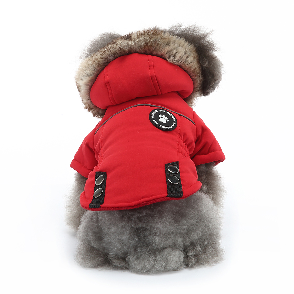 Chaquetas para perros medianos, pequeños y grandes: chaqueta de invierno para perros para mantener abrigado a su amigo peludo en climas fríos, impermeable al viento y al viento,Red