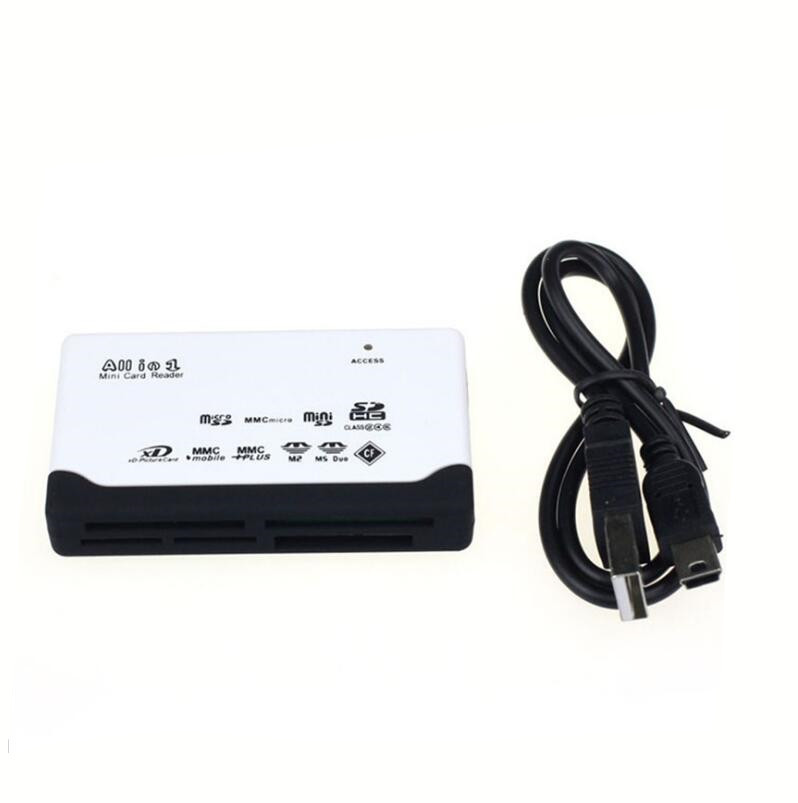 All-in-1 Portable All in One Mini Card Reader Multi in 1 USB 2.0 Memory Card Reader