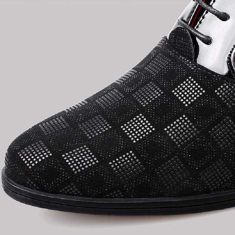 Nouvelle mode rouge Plaid hommes chaussures habillées en cuir pointu chaussures à talons hauts hommes hauteur augmentant chaussures de mariage hommes zapatos hombre D2H9