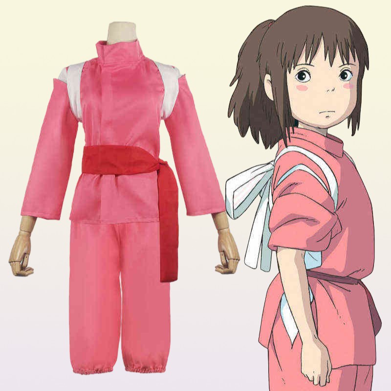 Ogino Chihiro Cosplay Wafuku de Film Spirited Away Come Kohaku River Kimono Sets Halloween Party Японская одежда L2208021499769