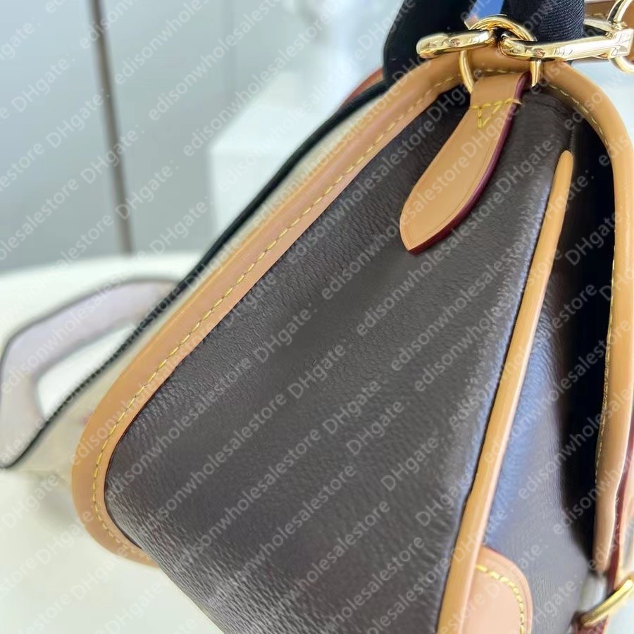 Torebki torebki torebki torebki torebki torebka designerka mody skórzana 24 cm luksusowa torba na ramię M45985 z pudełkiem