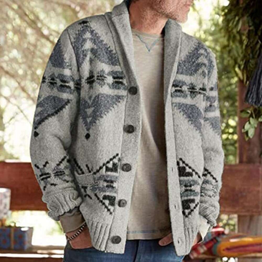 Herentruien Casual jassen Heren trui vest met lange mouwen Gebreide jas met enkele rij knopen Gebreide herfst-winterkleding Comfortabel