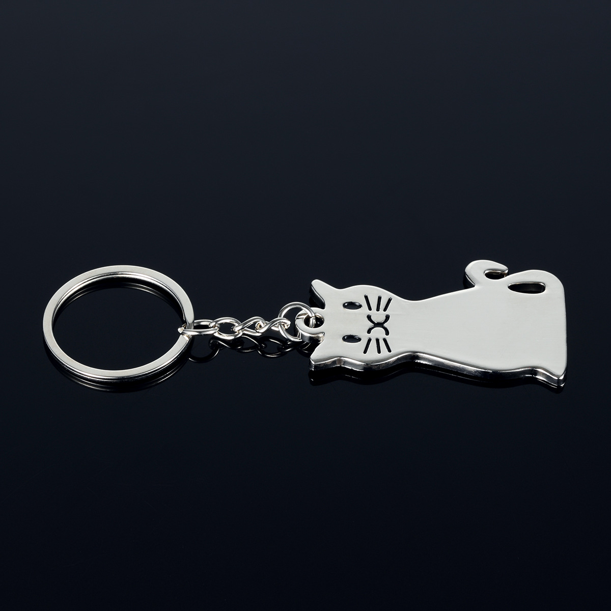 Nouveau modèle créatif de mode chat porte-clés porte-clés populaire porte-clés en métal cadeau dh811